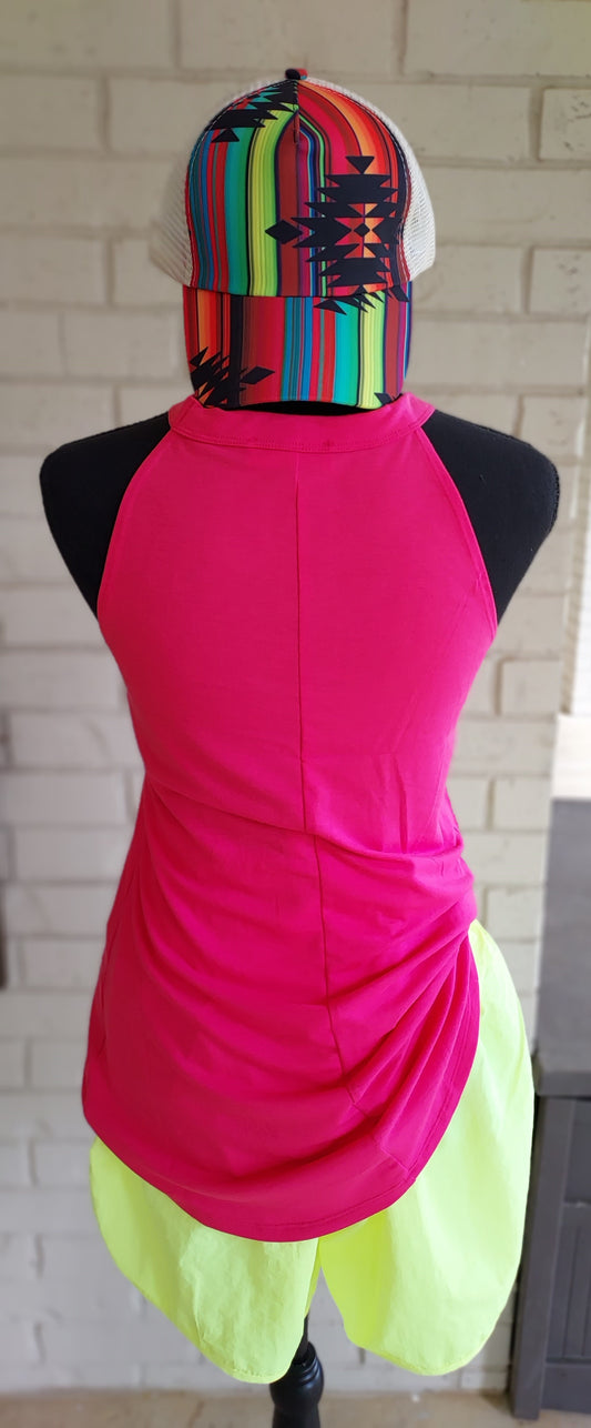 Hot pink tank