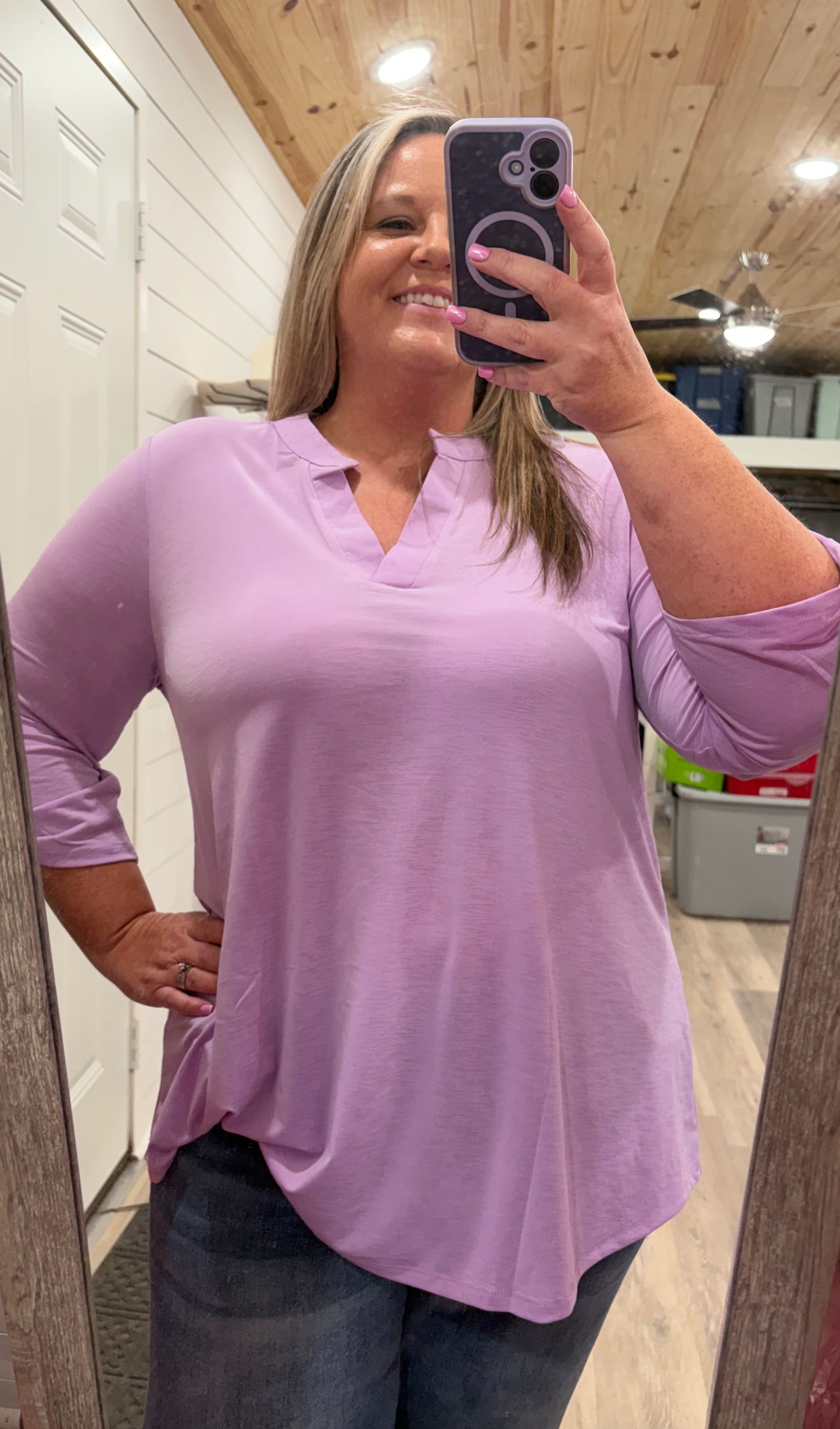 Dear Scarlett lavender top