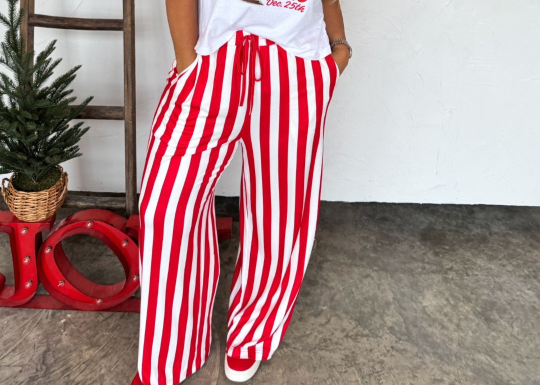 Blakeley striped wide leg pants