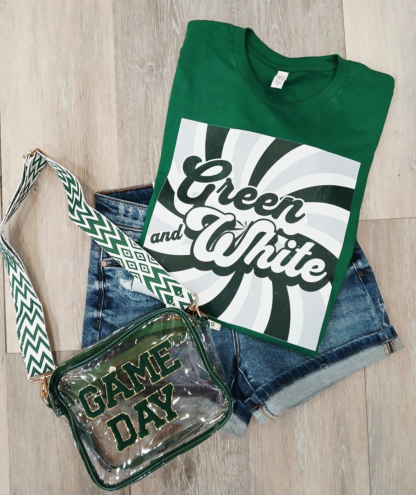 Green and White