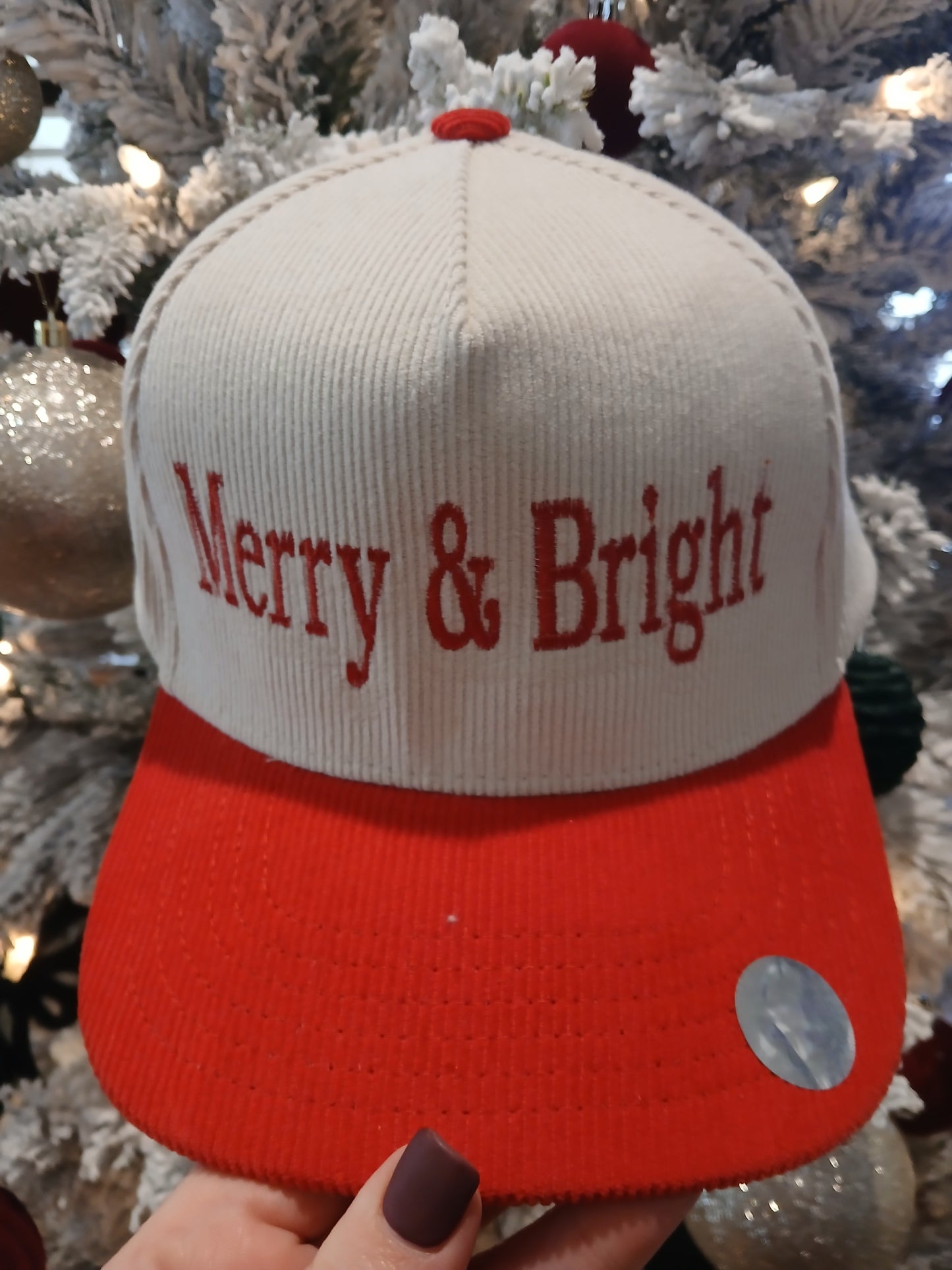Corduroy Christmas hats