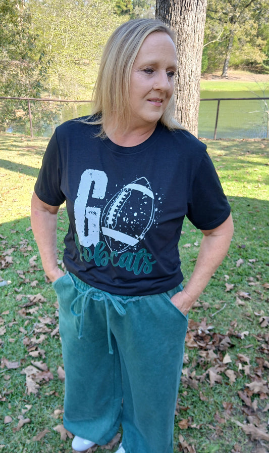 Raw Hem wide leg joggers (plus)