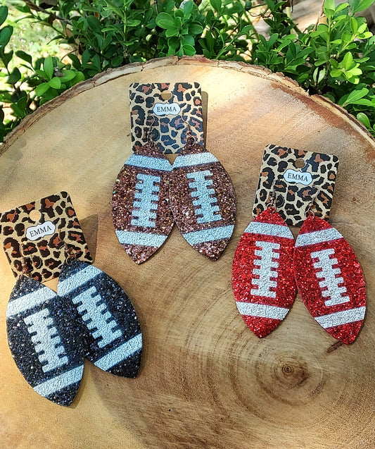 Football earrings
