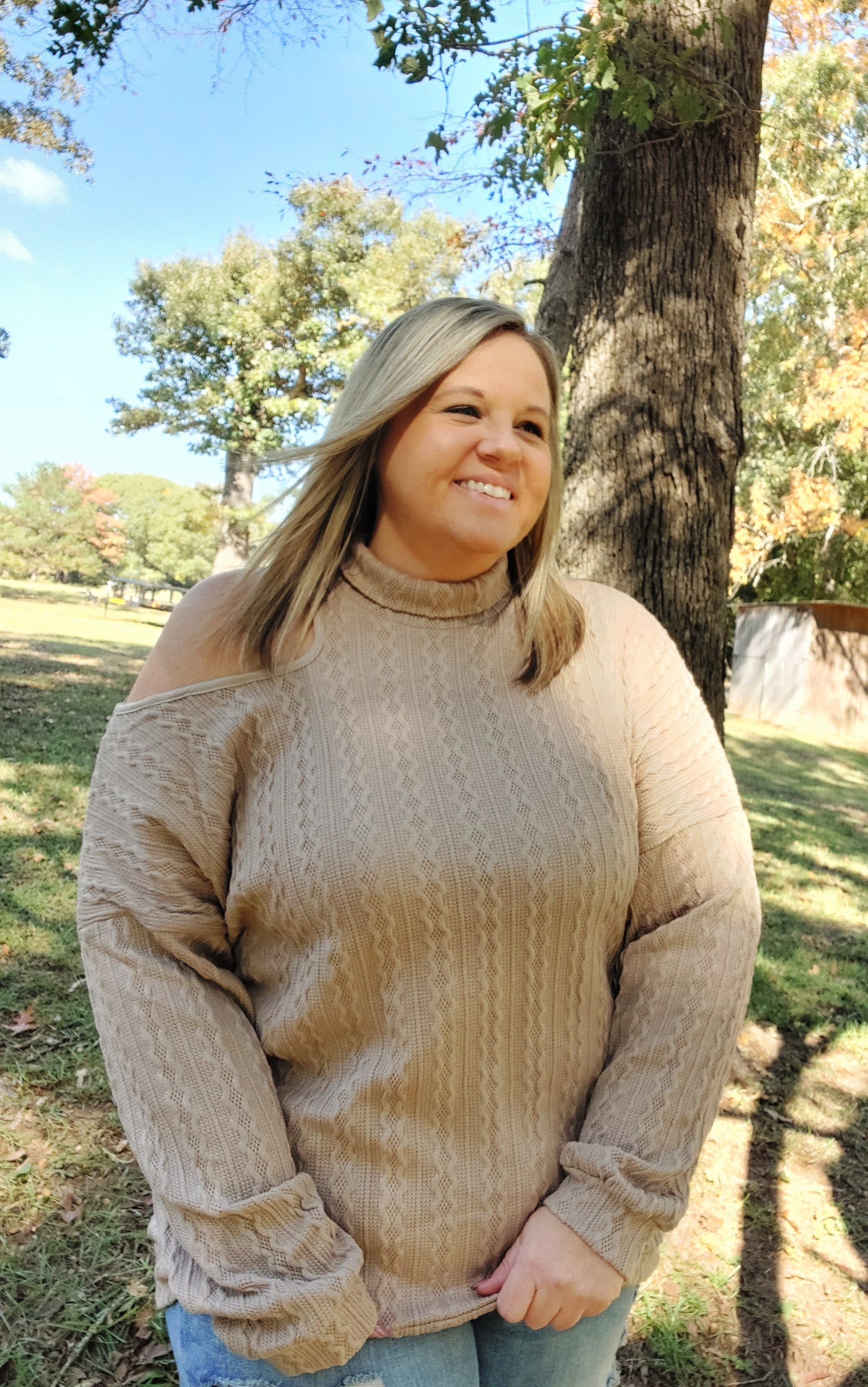 Taupe it up sweater