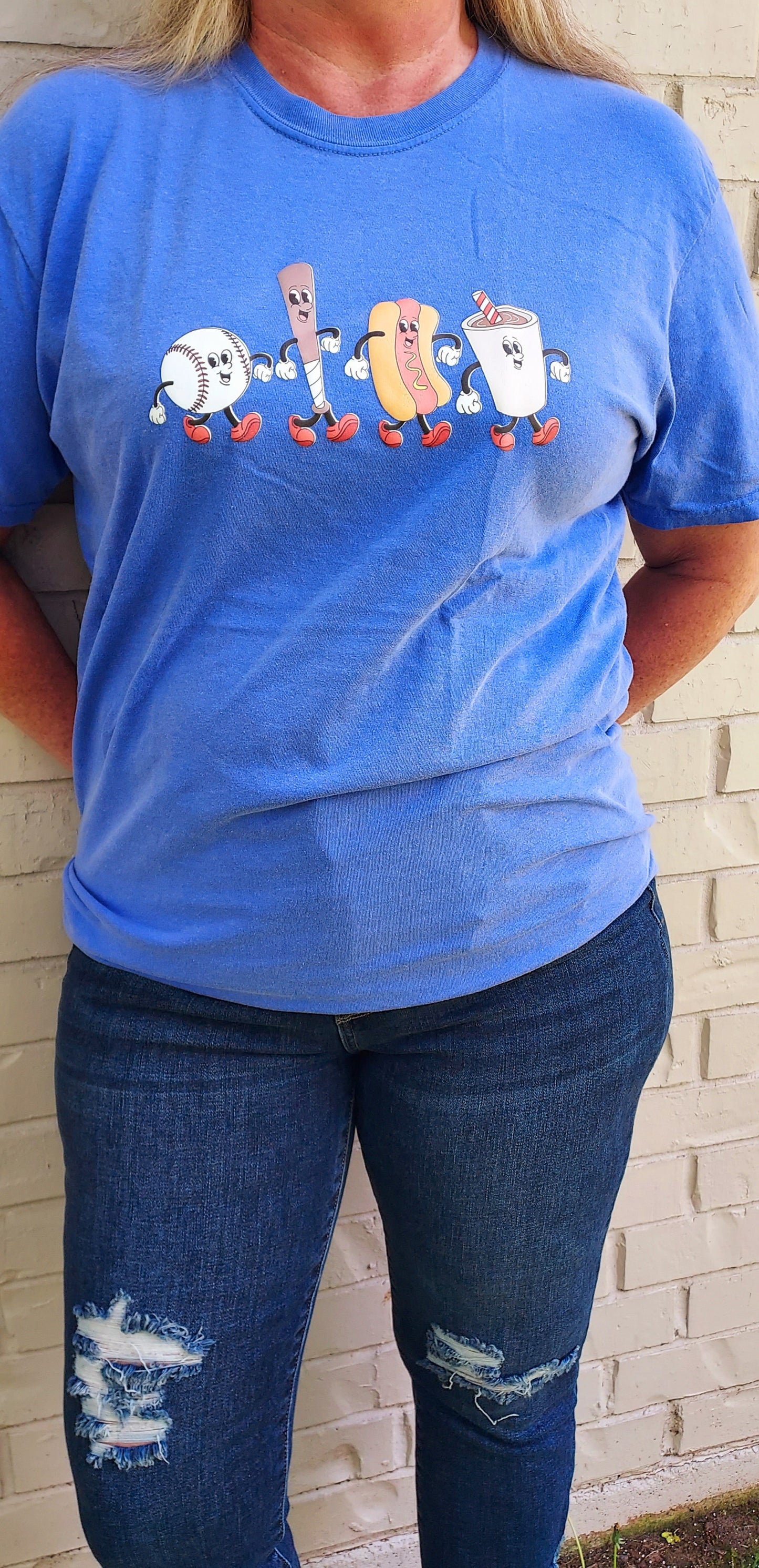 Retro puff ink Baseball