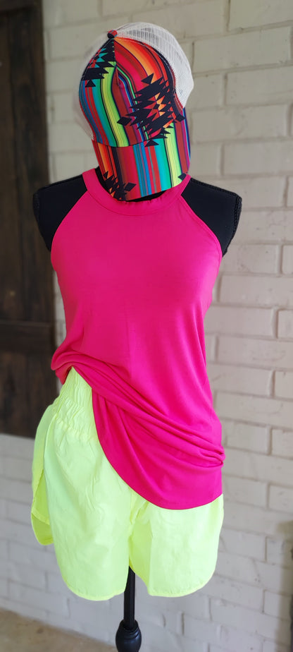 Hot pink tank