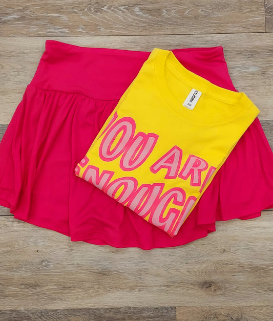 Athletic skirt (pink)