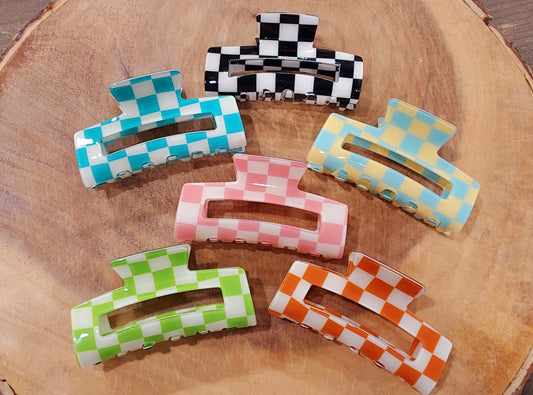 Fall checkered clips