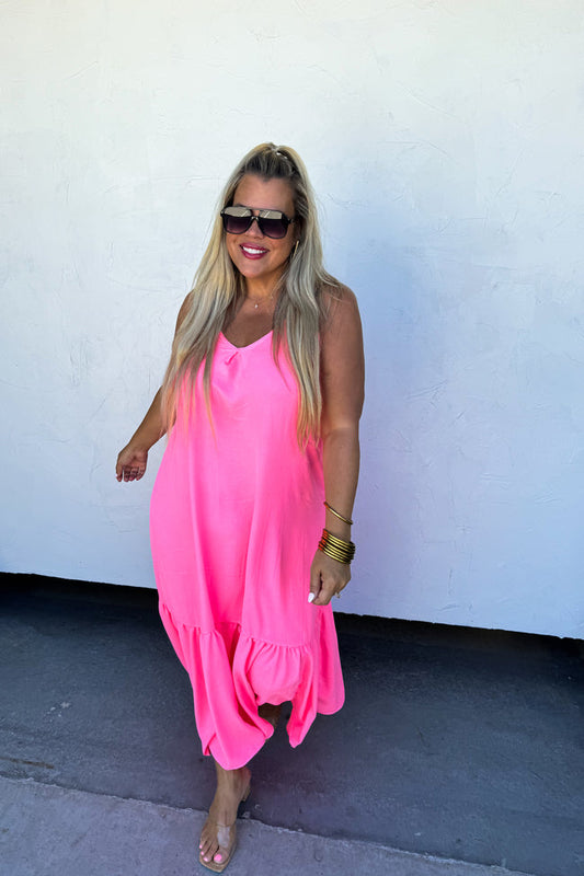Lauren Summer dress (Hot Pink)