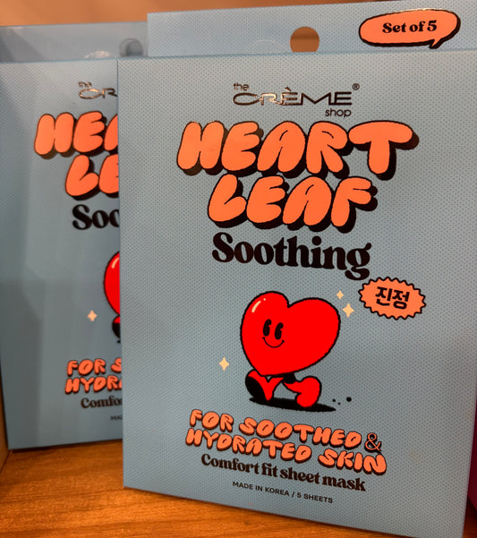 The crème shop heart leaf sheet mask
