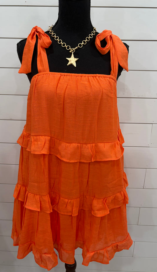 Summer tie strap dress