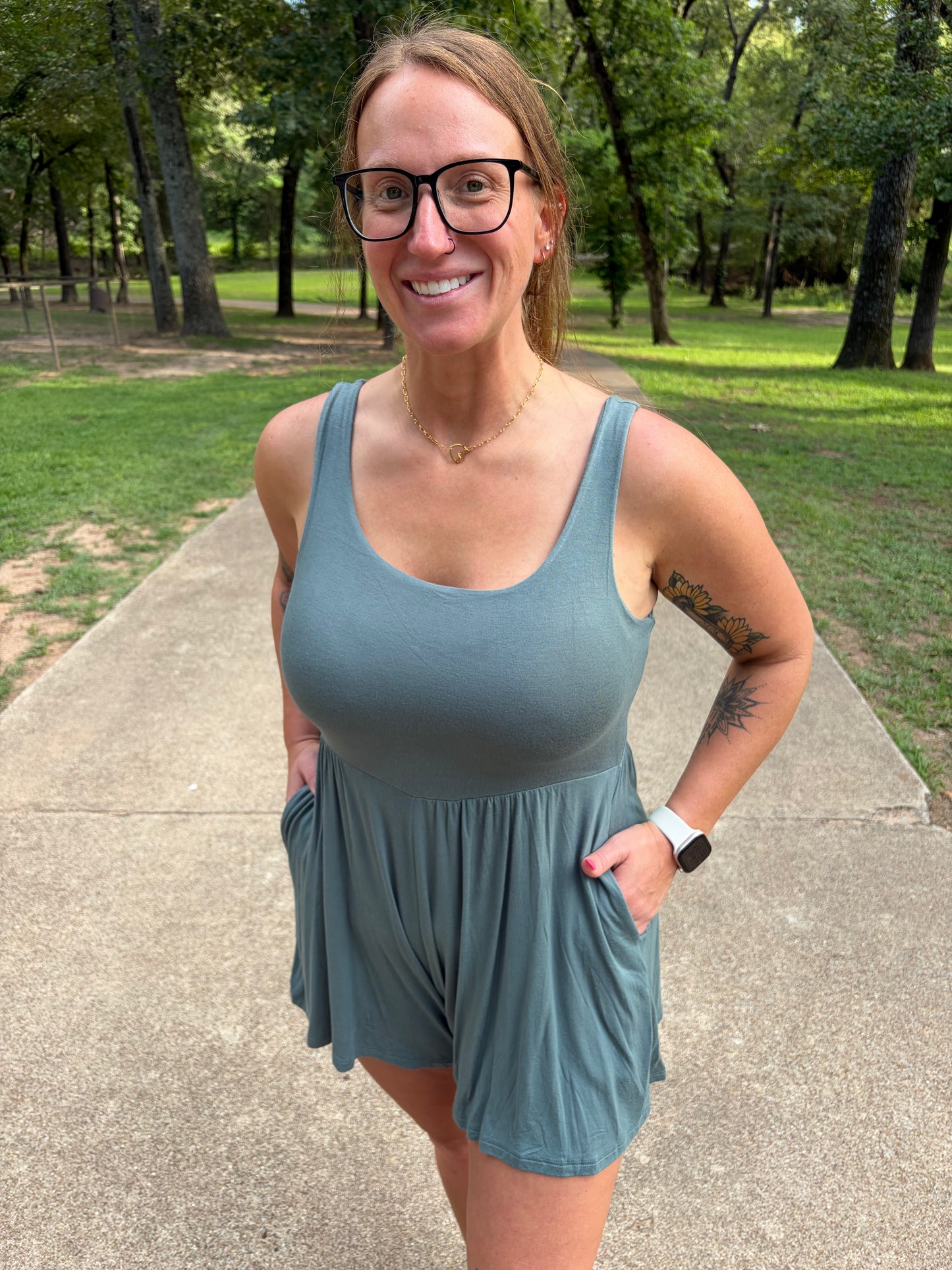 Zenana double lined romper