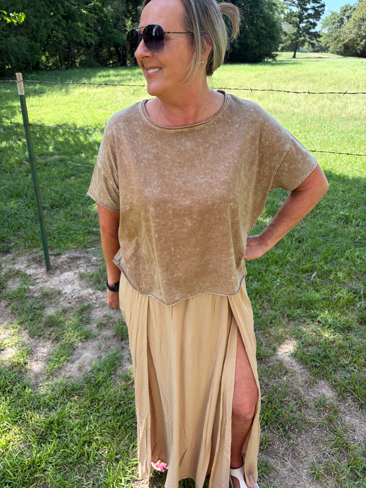 Zenana slit skirts
