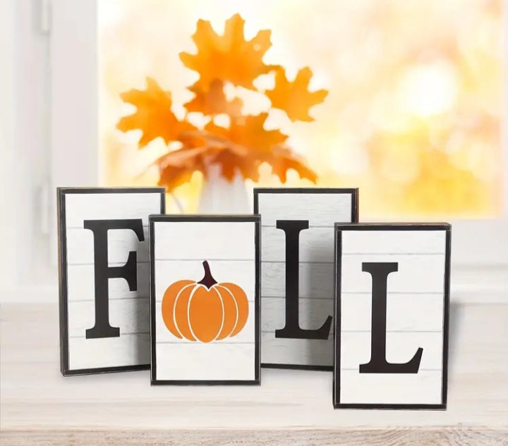 Fall block decor