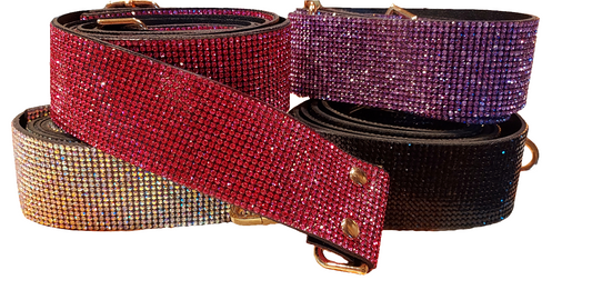 Rhinestone purse strap