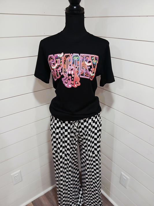 Neon spooky tee