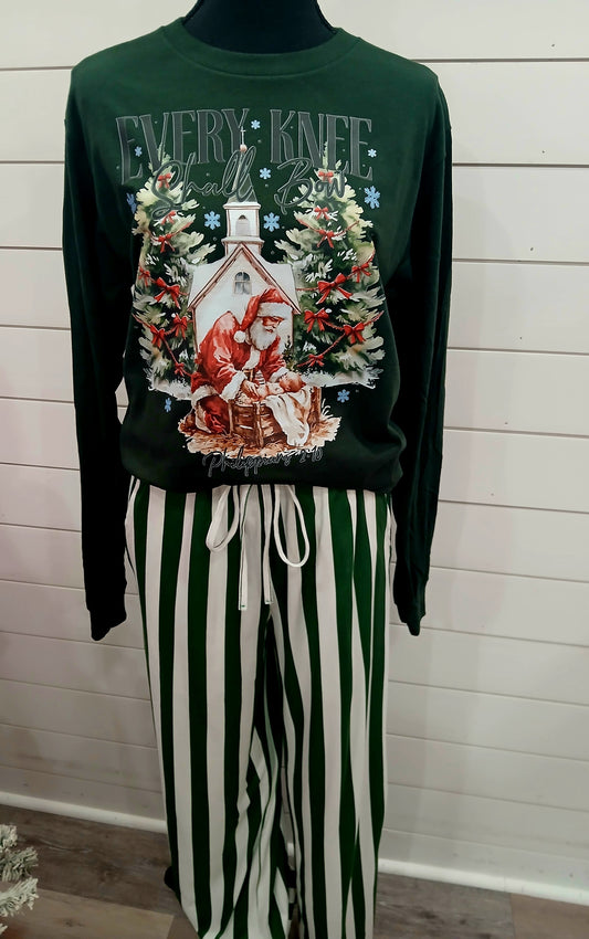 Blakeley striped wide leg pants