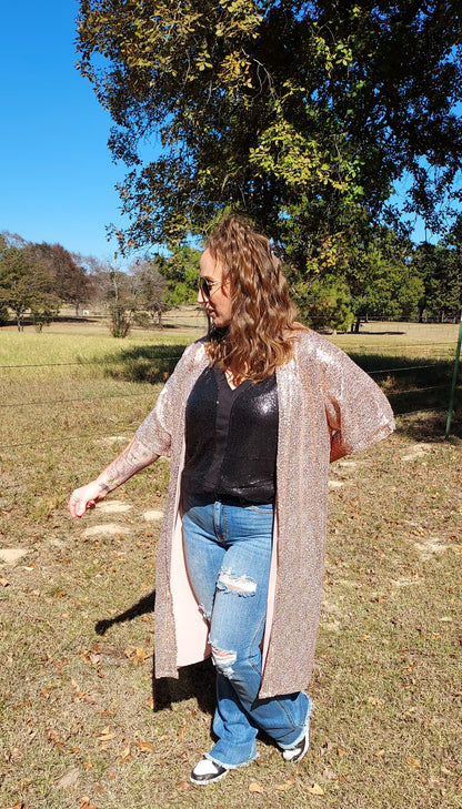 Sequin duster