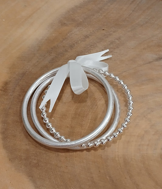 Silver bangles