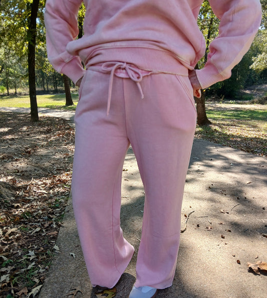 Raw Hem wide leg joggers