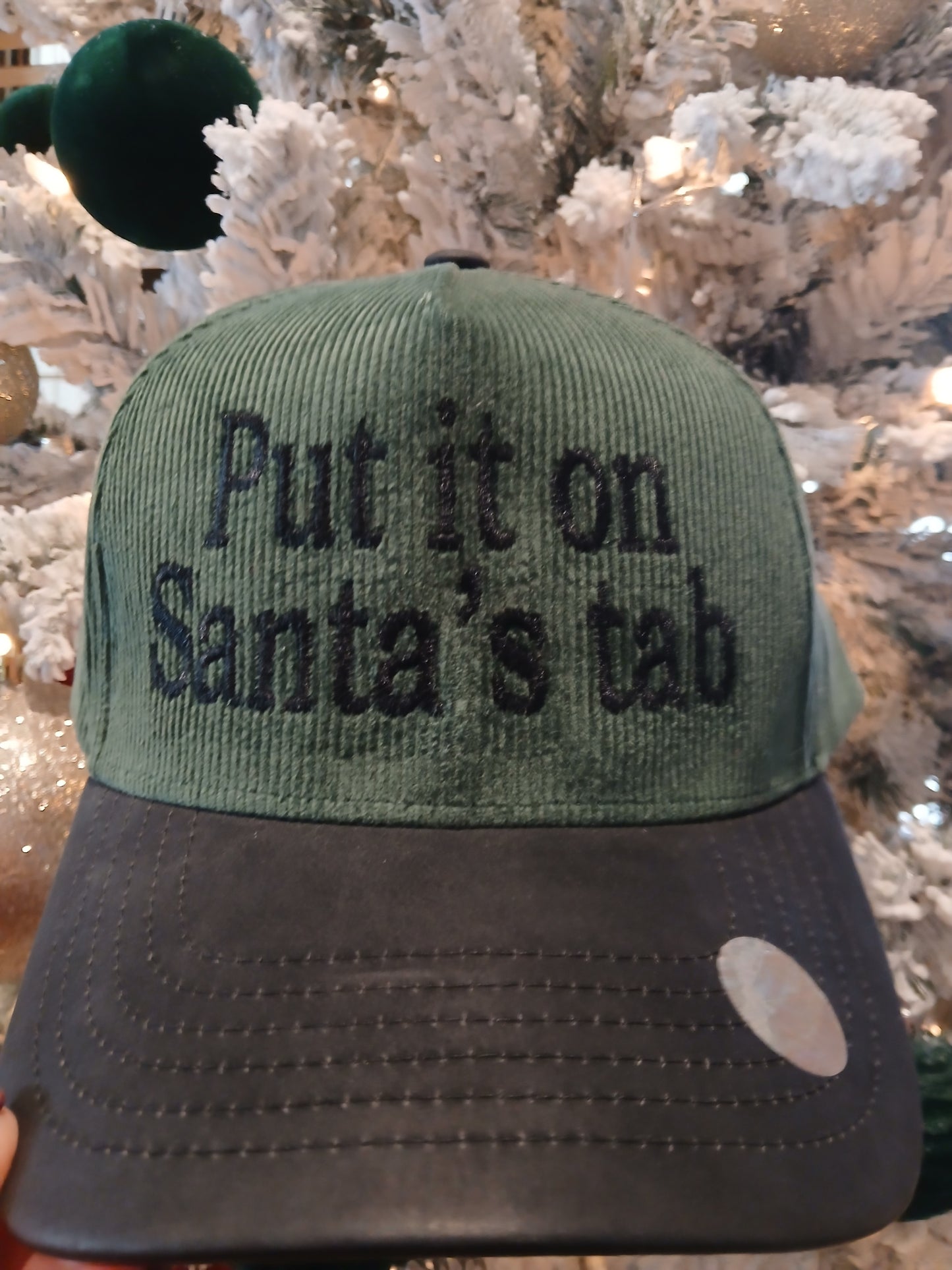 Corduroy Christmas hats