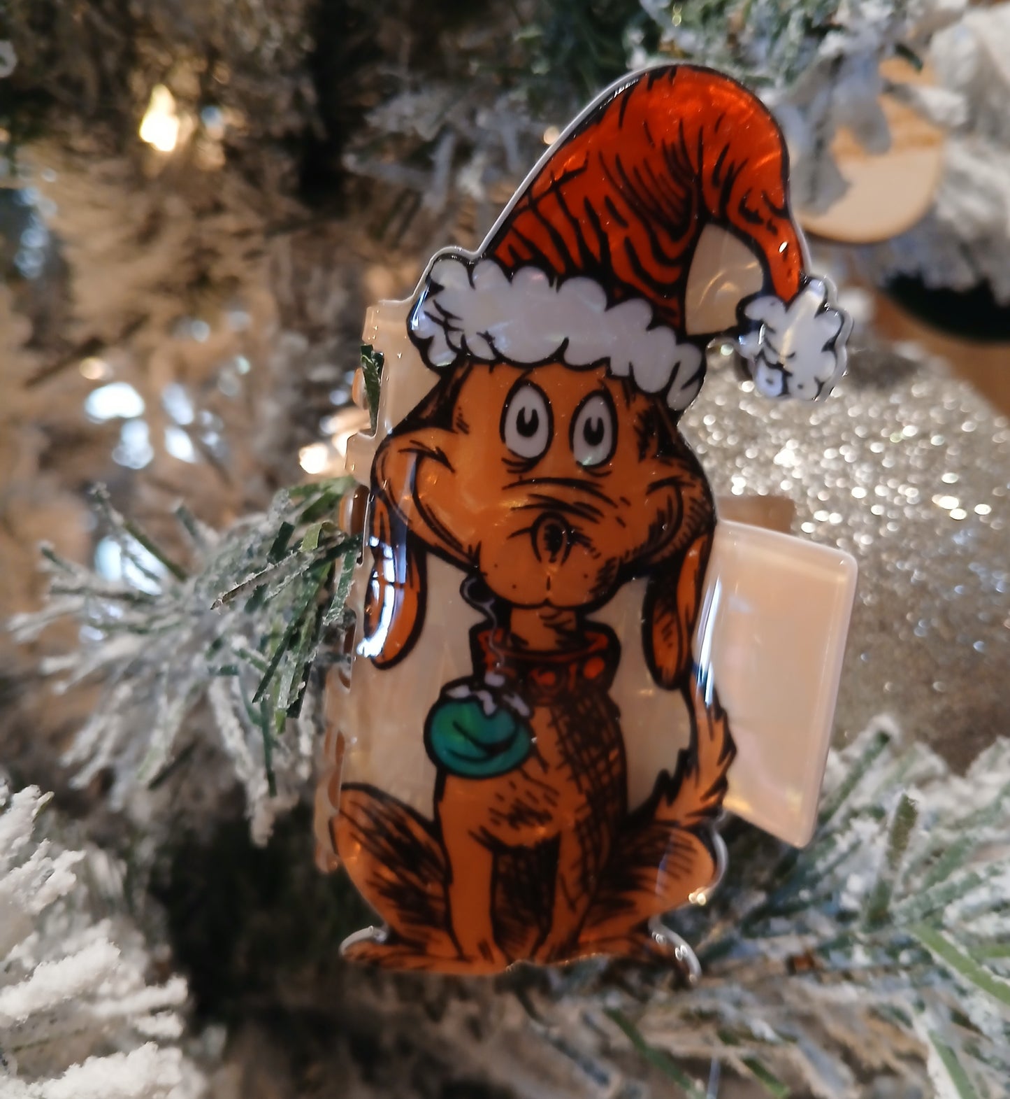 Christmas hair clips