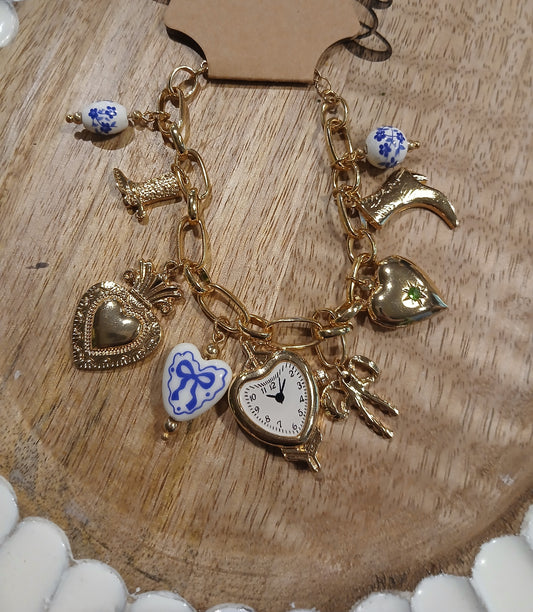 charm bracelet blue