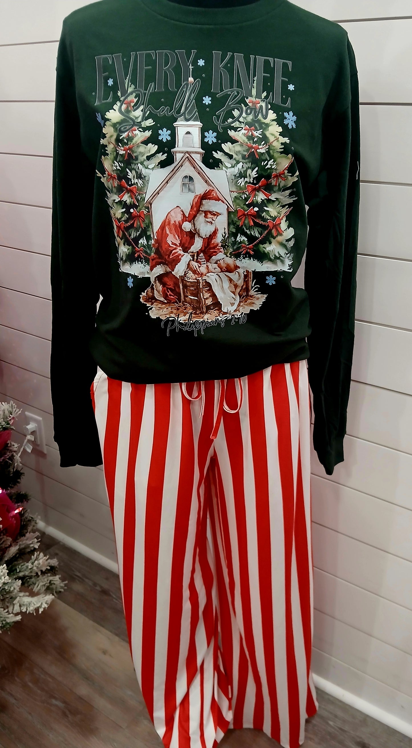 Blakeley striped wide leg pants