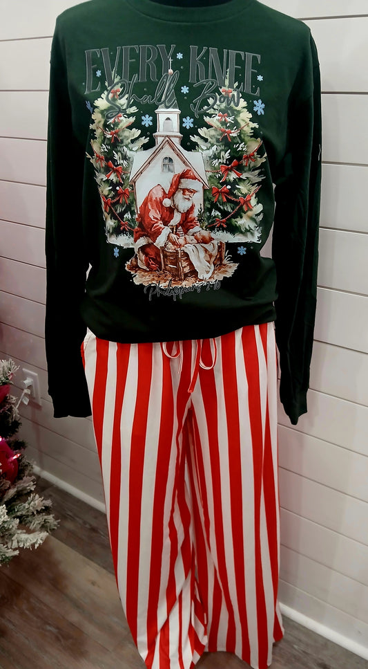 Blakeley striped wide leg pants