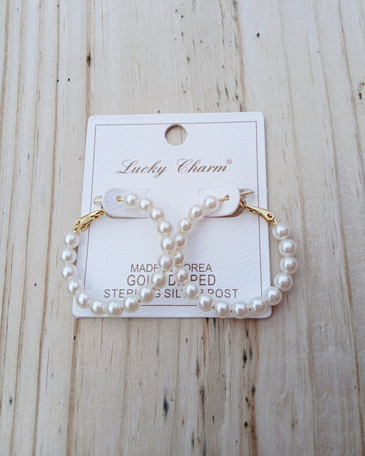 Pearl hoops