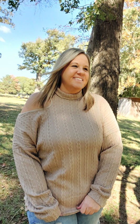 Taupe it up sweater