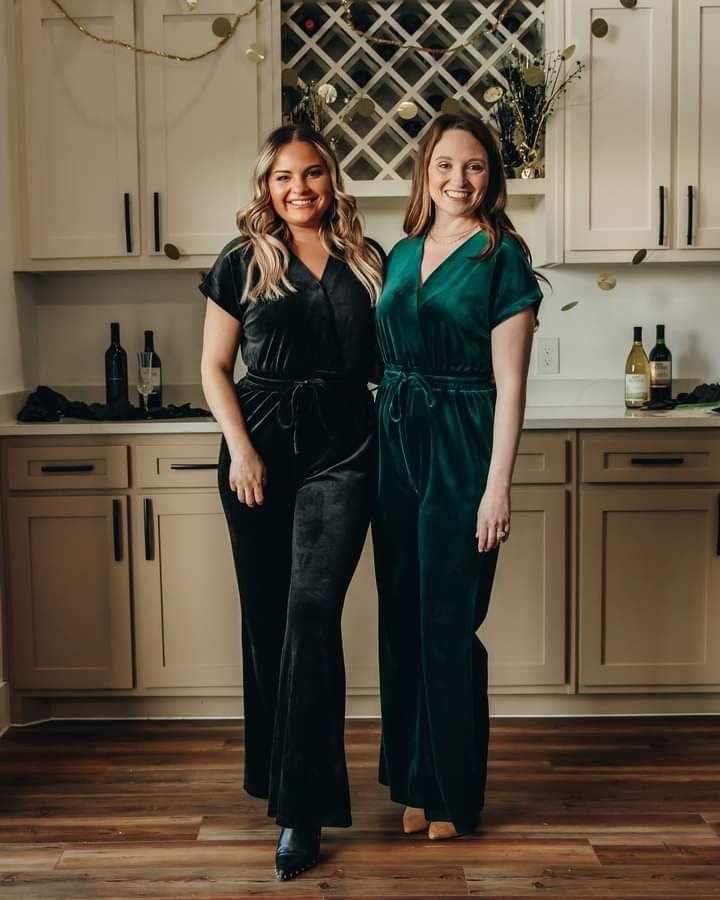 Going out tonight velvet Jumpsuit (black)