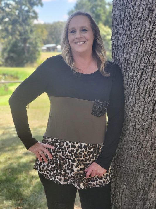 Charming Cheetah Long Sleeve